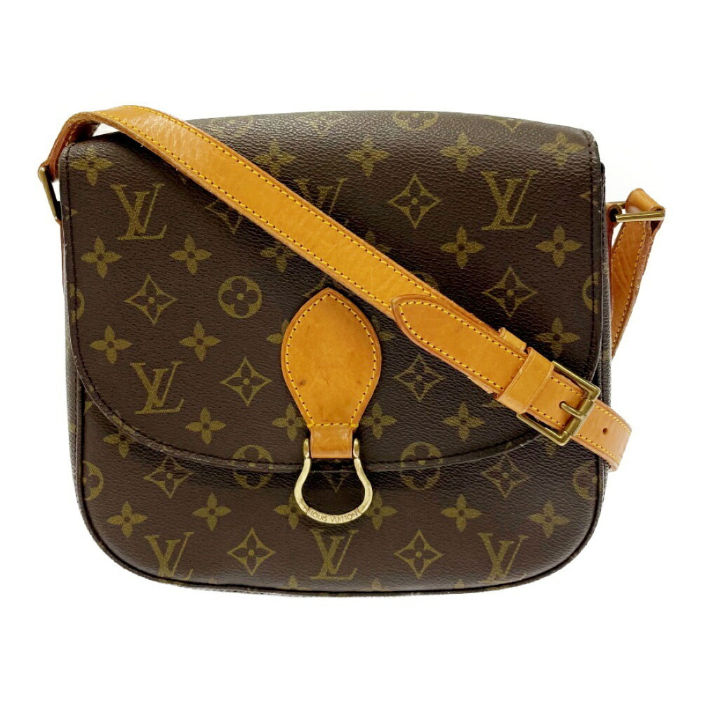 LOUIS VUITTON Monogram Saint Cloud Shoulder Bag Brown